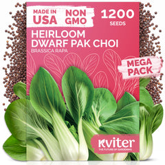 KVITER bok choy seeds pack ready for planting in home gardens.