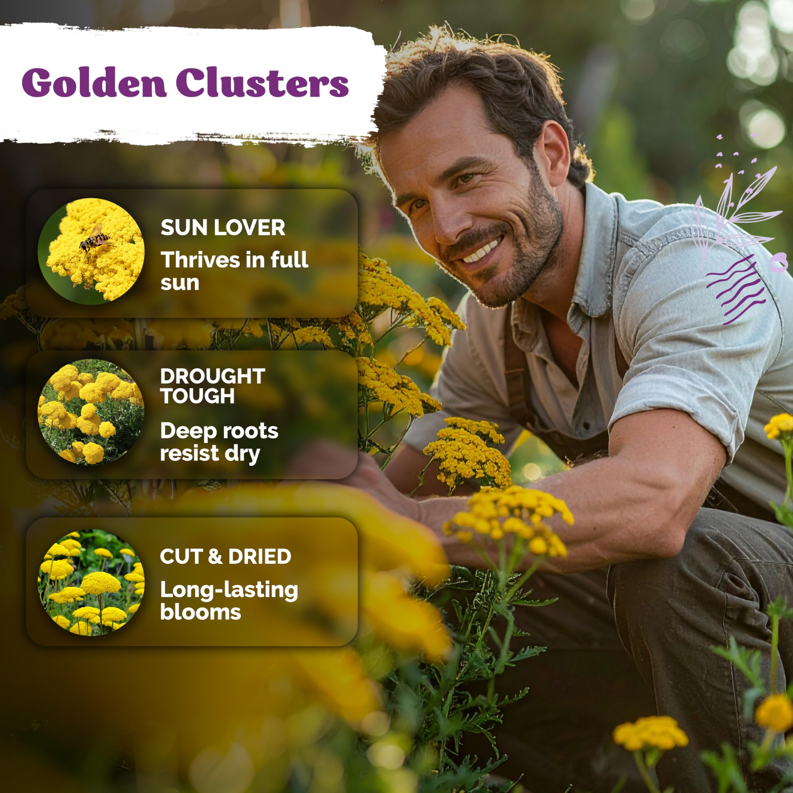 KVITER perennial wildflower seeds in garden bed for lasting color.