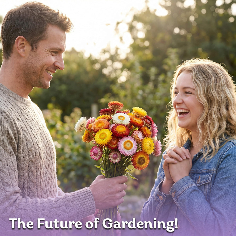 KVITER strawflowers attract pollinators while enhancing borders.
