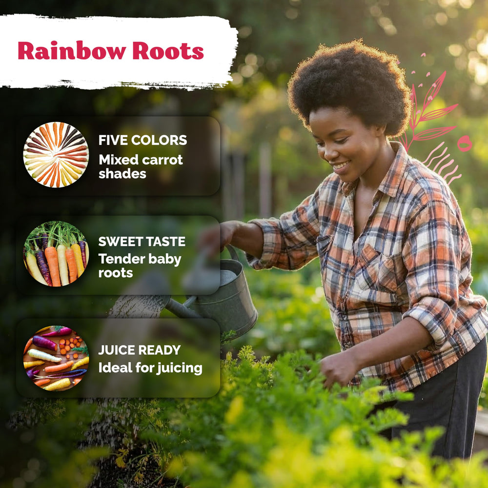 KVITER seed rows illustrate direct sow with compact spacing in a sunny garden