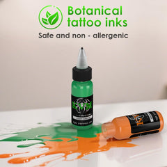 KVM Tattoo Ink Set shake bottle demonstrates easy ink mixing