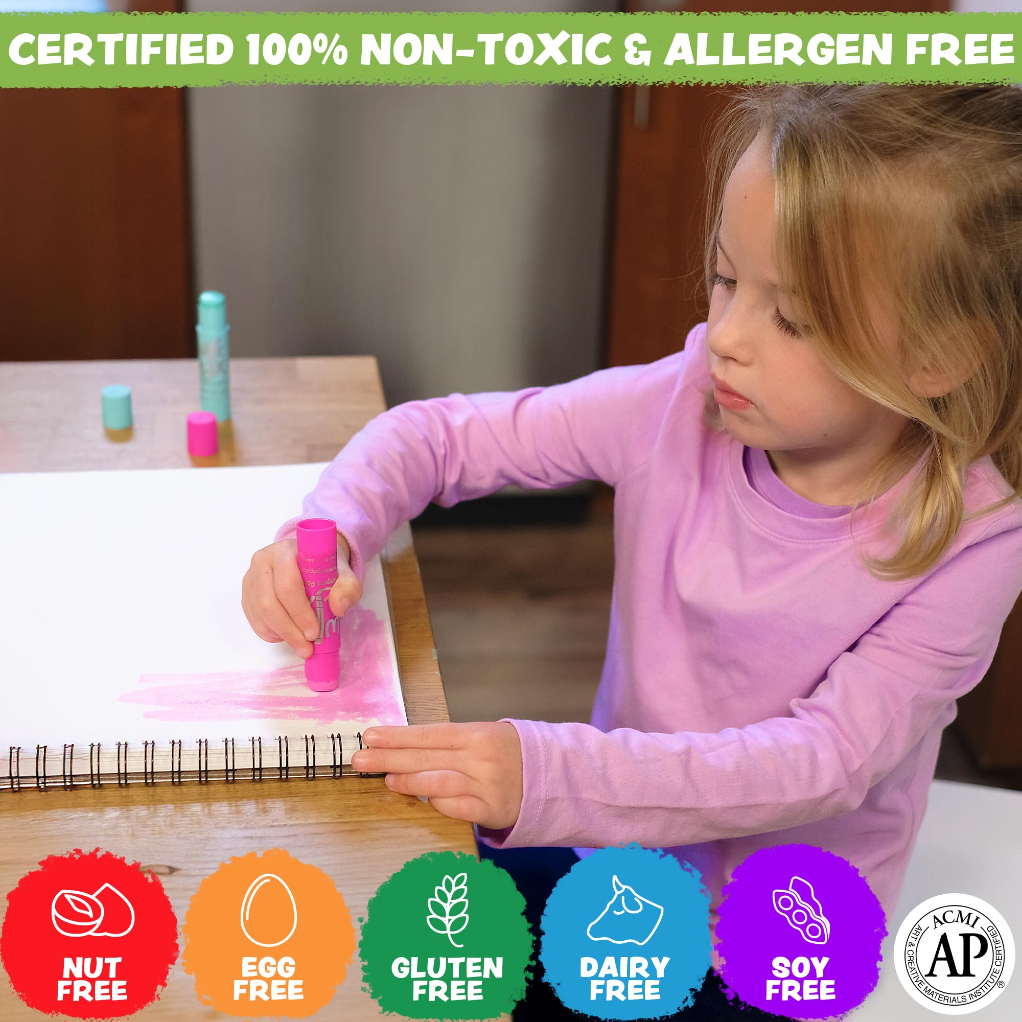 Kwik Stix neon colors brighten wood projects with quick-dry finish.