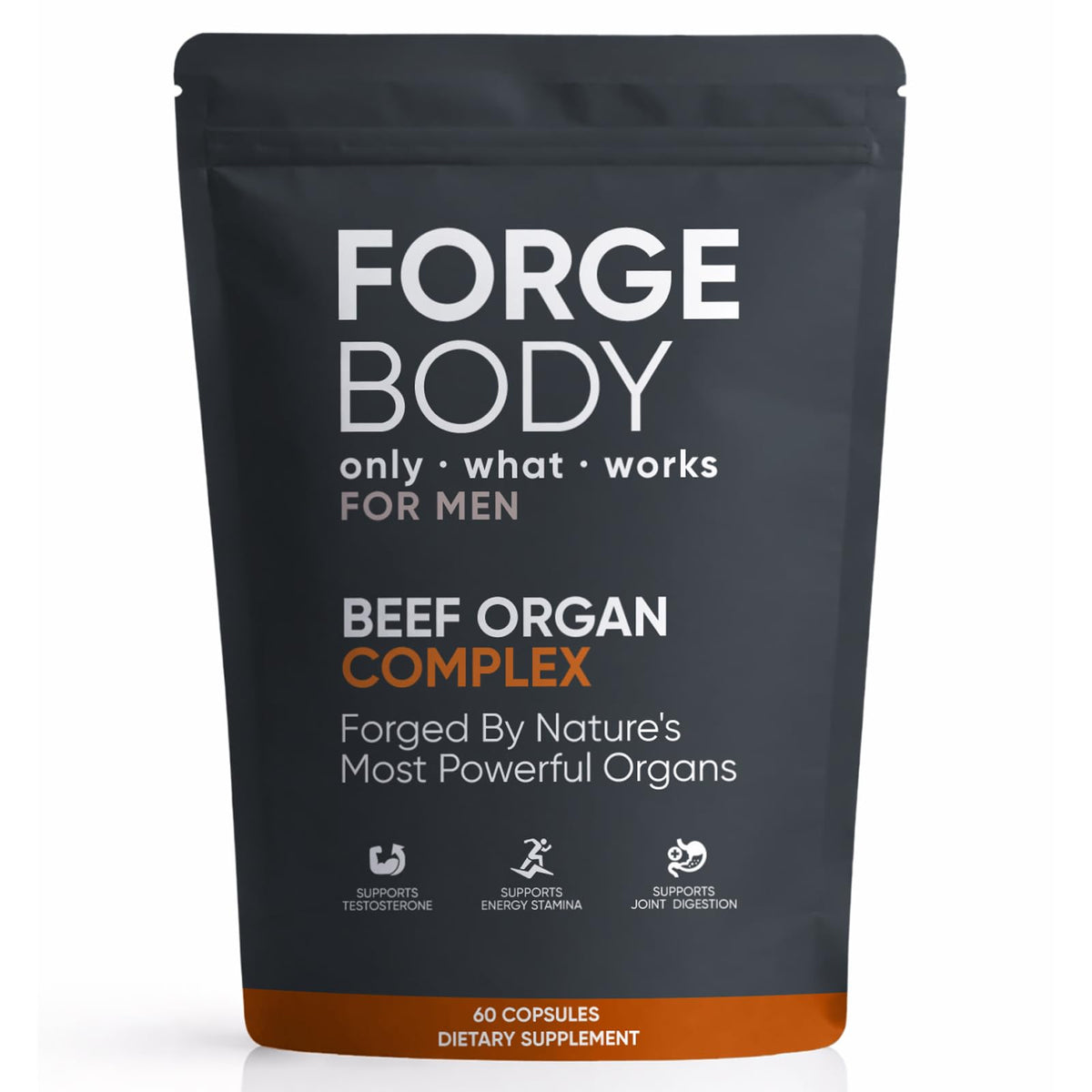 KXVUDE Forgebody bottle front displaying clean packaging for daily wellness