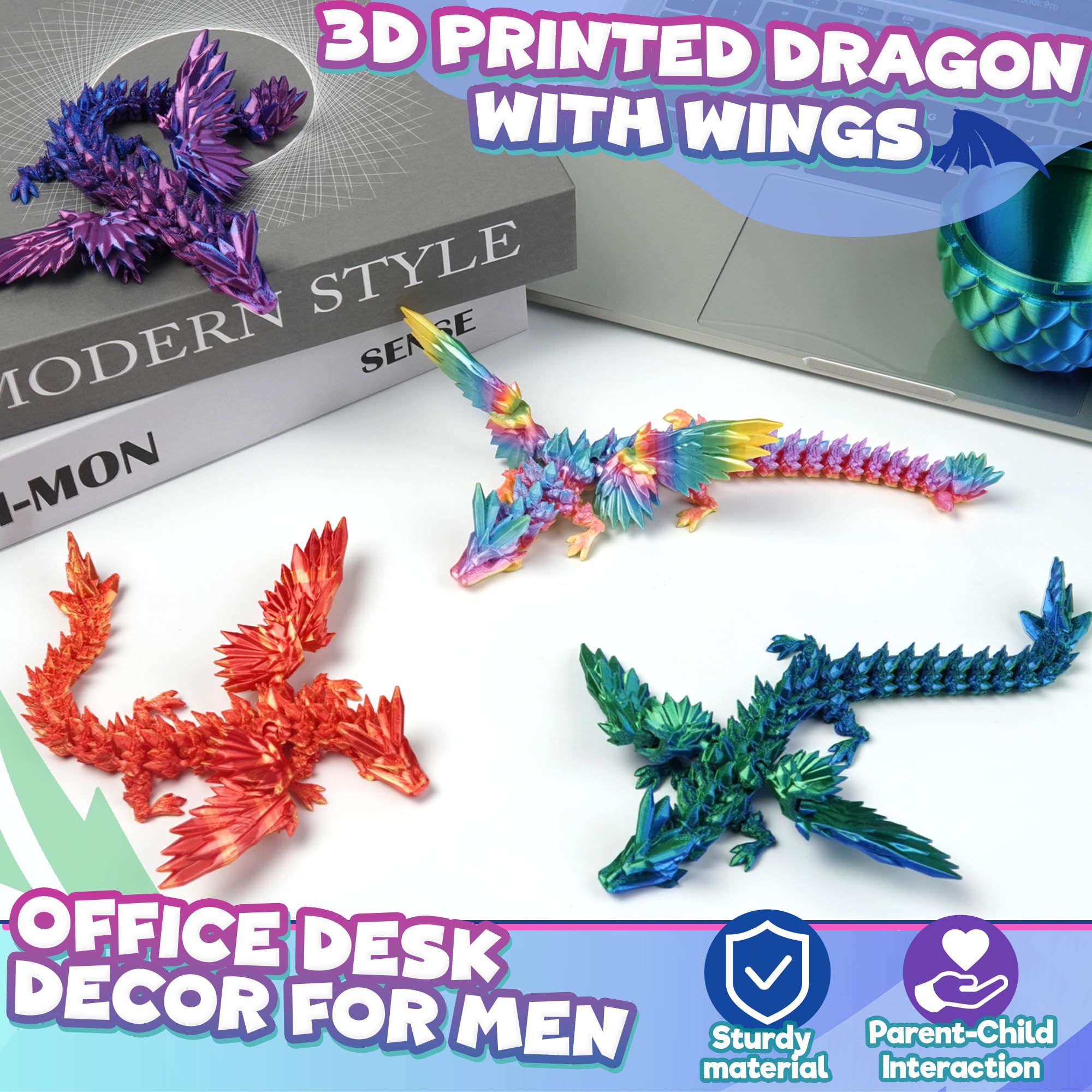 Kyerivs close-up of detailed dragon scales and vibrant colors.
