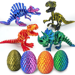Kyerivs dinosaur Easter egg 4-pack for tactile play