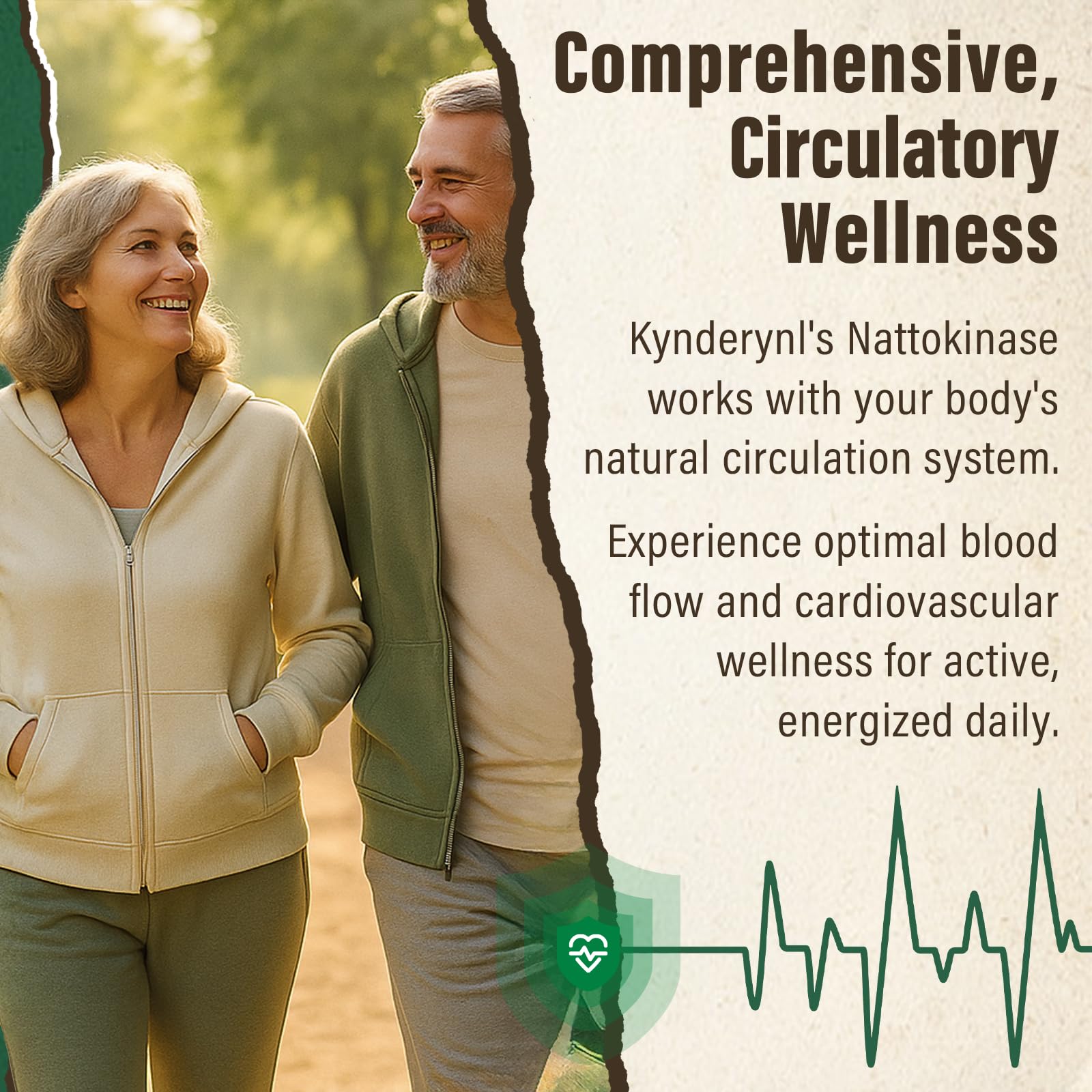 Kynderynl nattokinase 90-tablet pack supports a simple 90-day regimen.