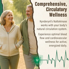 Kynderynl Nattokinase tablet-dissolution close-up demonstrates enteric-coating technology.