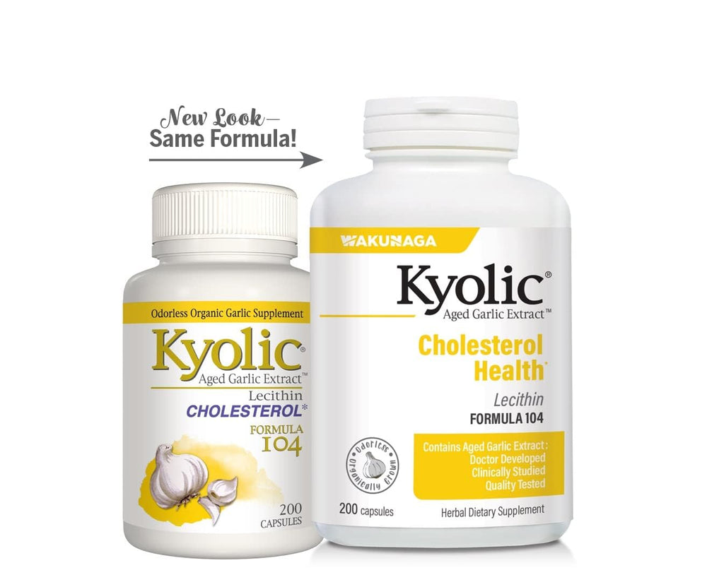 Kyolic aging process illustration indicates odorless formula