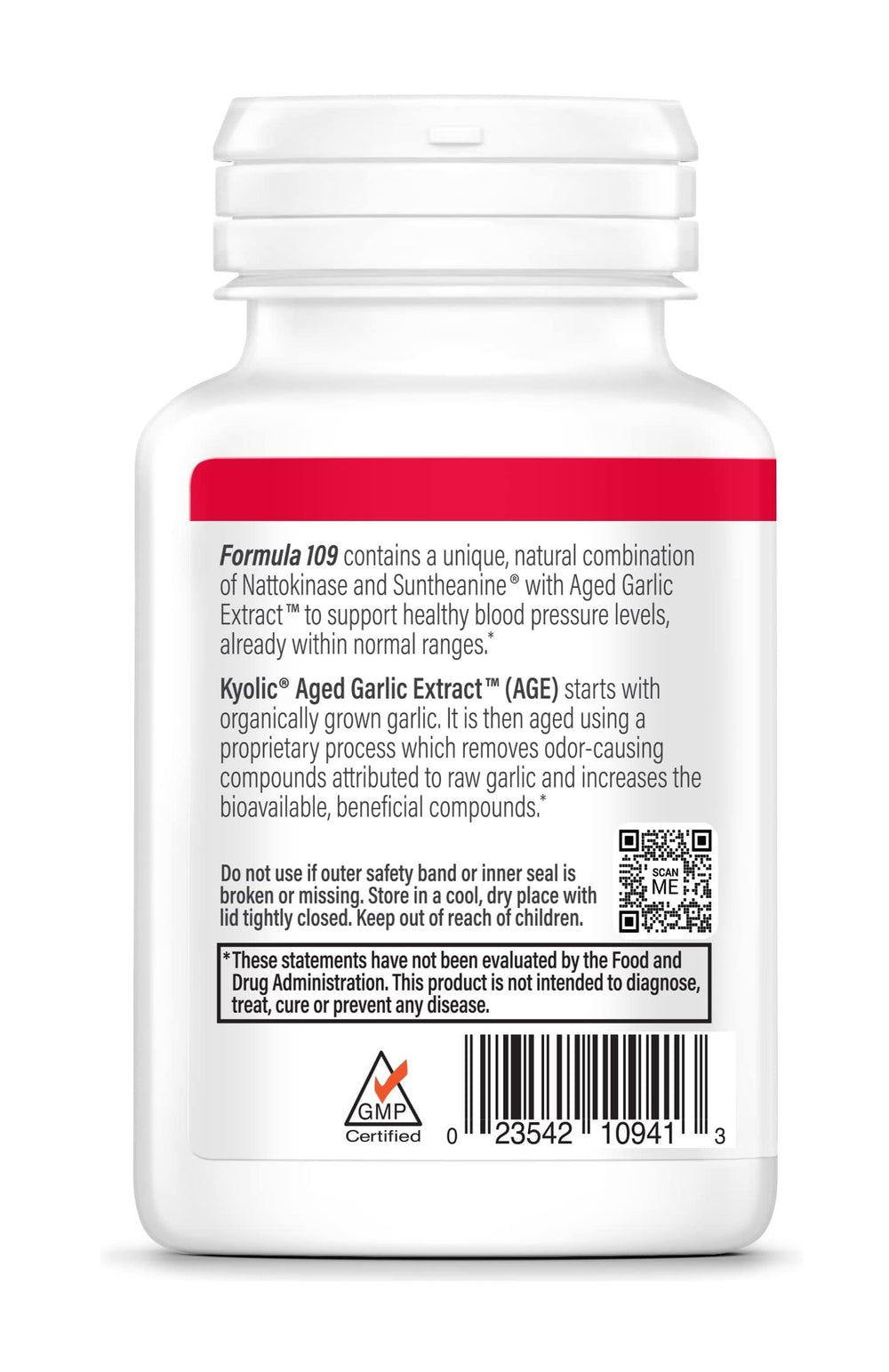 Person holding Kyolic Formula 109 capsules for simple daily dosing routine