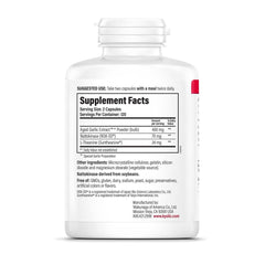 Kyolic Formula 109 ingredients label view highlighting Nattokinase and Suntheanine benefits
