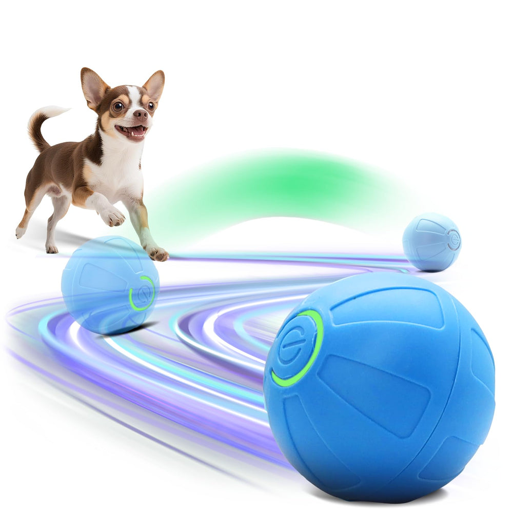 Kytujoy interactive dog ball; 2-inch size engages small dogs in play.