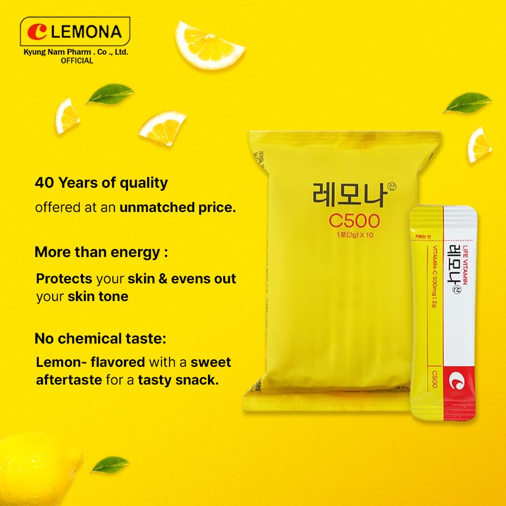 LEMONA lemon-flavored stick designed for easy addition to beverages or water.