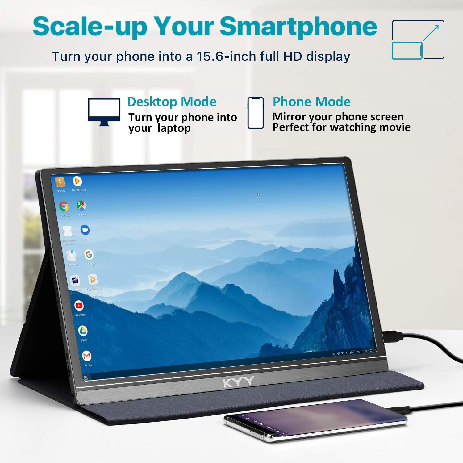 Screen protector guards against scratches for travel.
