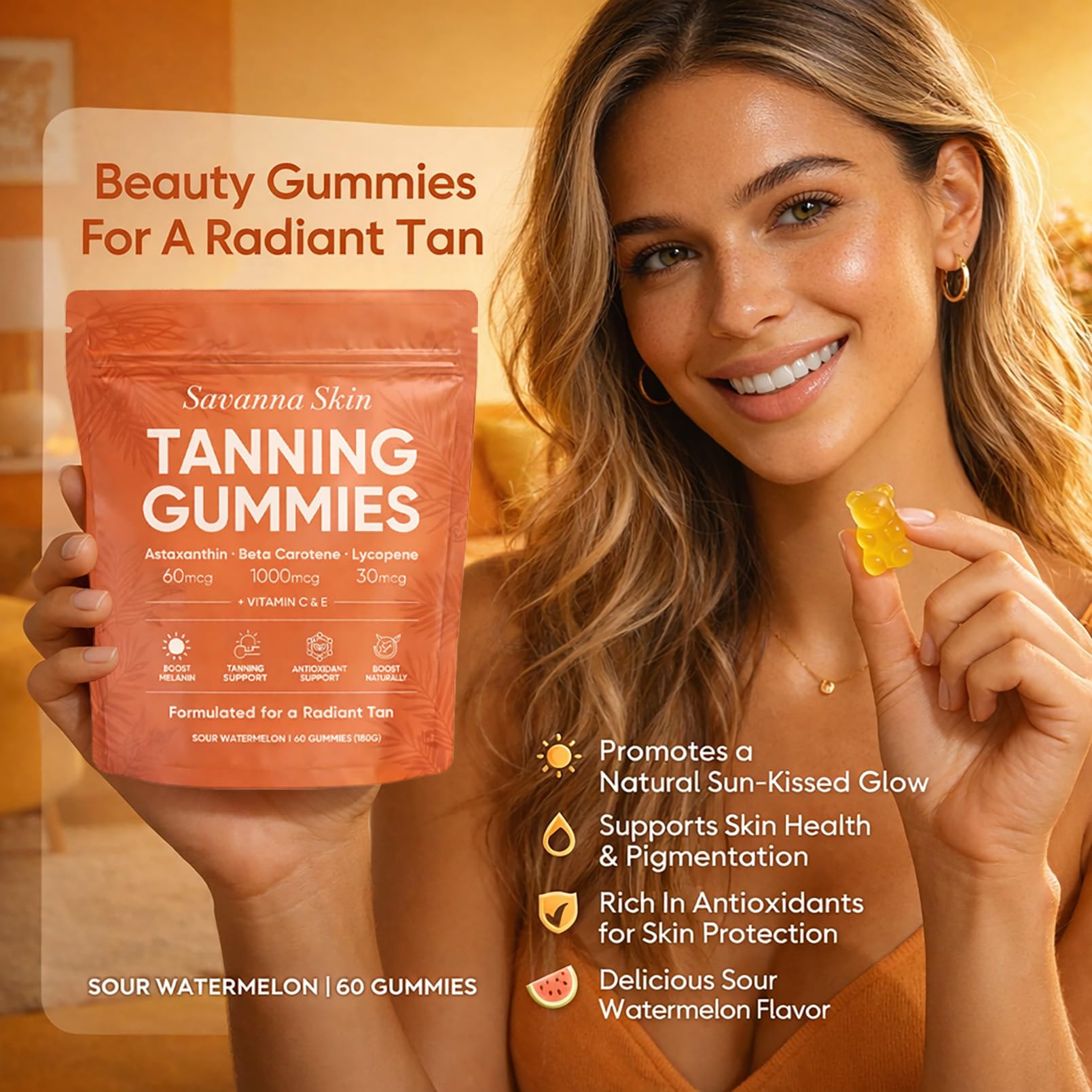 KYZTMHC Savanna Skin Gummies travel-friendly packaging supports consistent daily use.