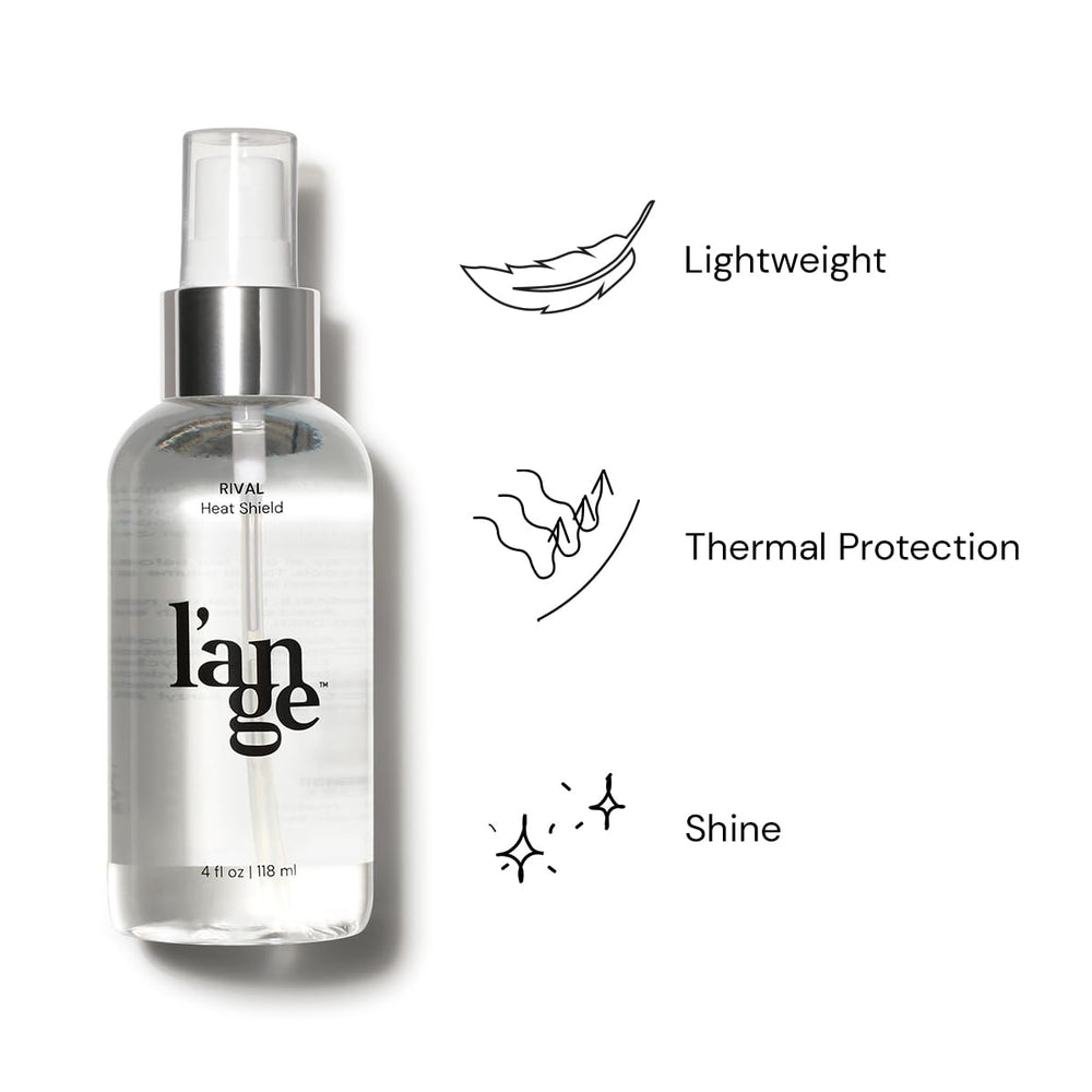 L'ANGE HAIR Rival Heat Shield keratin strengthens hair for smoother styling.