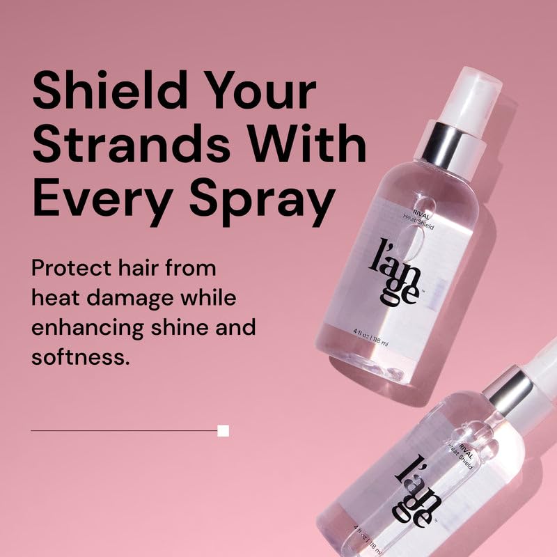 L'ANGE HAIR Rival Heat Shield nourishes with jojoba and safflower oils for glossy, hydrated strands.