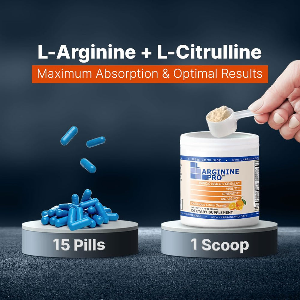 L-Arginine PRO bottle with label on shelf.