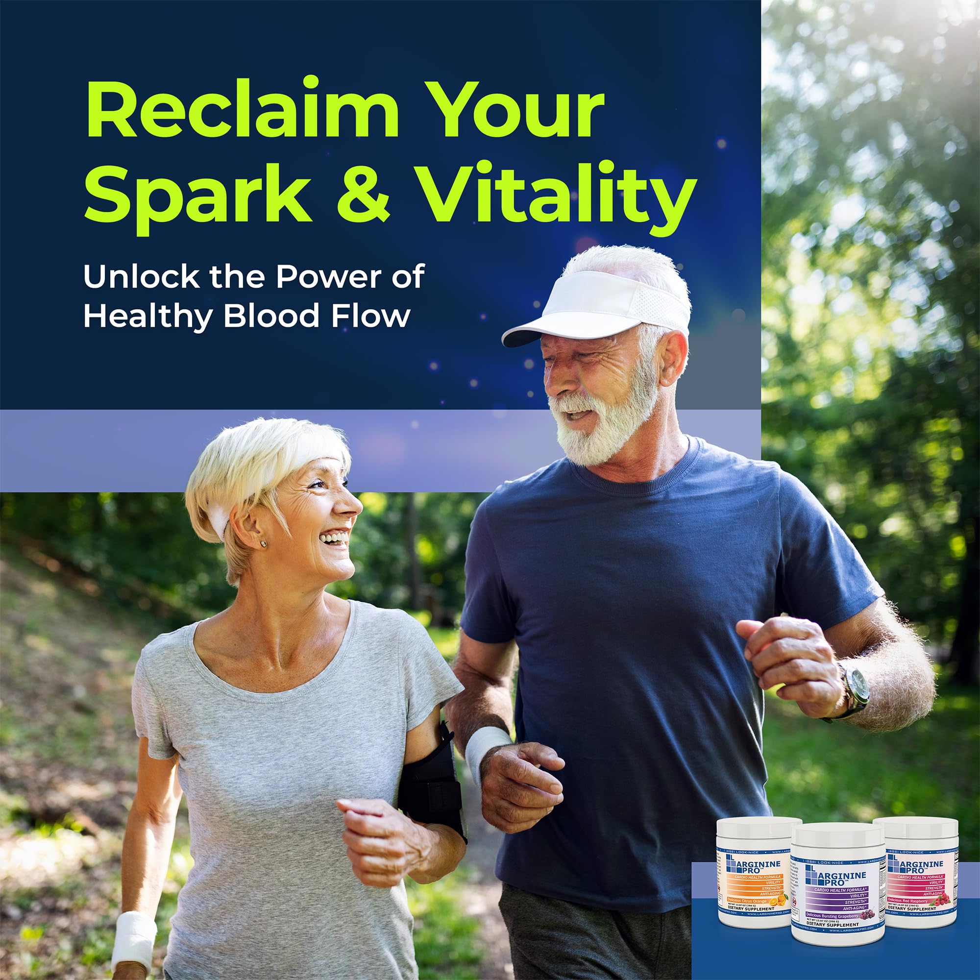 L-Arginine PRO citrus-orange bottle pour showcases a refreshing citrus flavor for hydration
