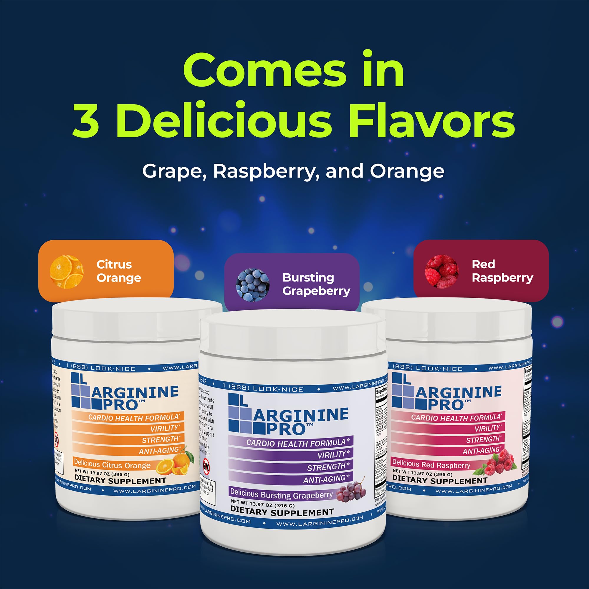 L-ARGININE PRO on-the-go packets for convenient supplementation anywhere