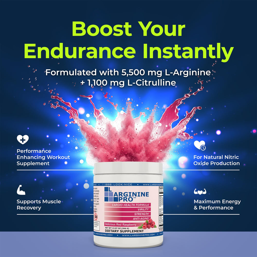 L-Arginine PRO single-serve packets grapeberry offer easy on-the-go mixing