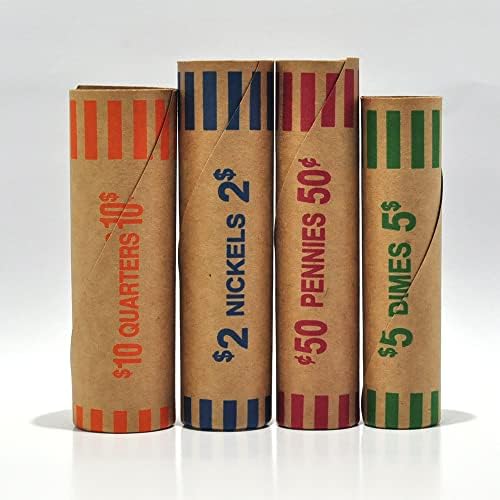 L LIKED pennies wrappers roll for secure storage of change