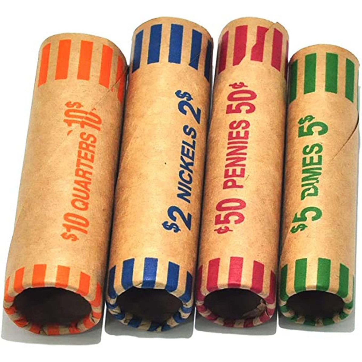 L LIKED quarters wrappers roll for easy organization and quick counting