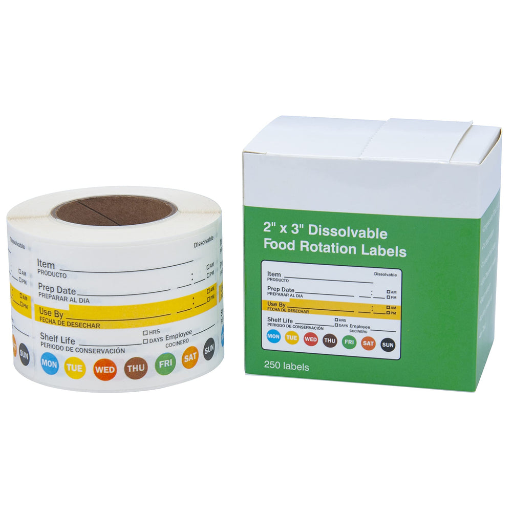 L LIKED label roll packaging ideal for restaurant use.