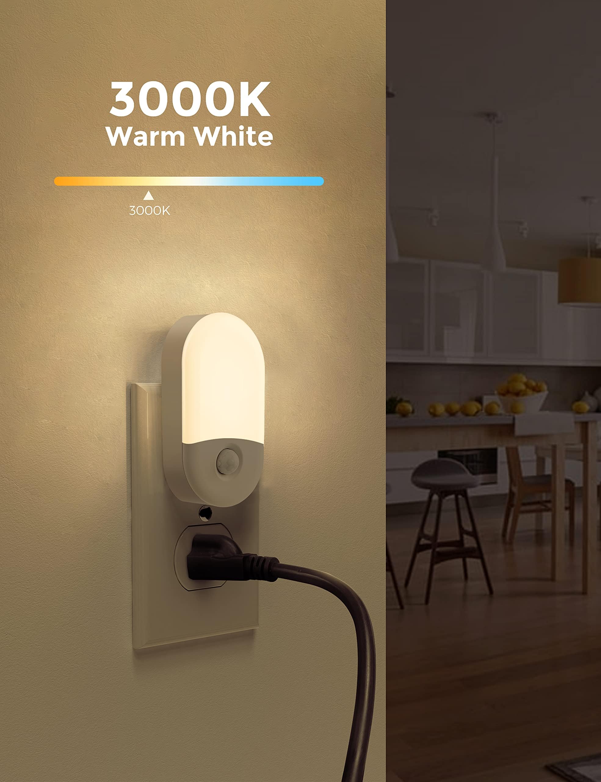 L LOHAS LED plug-in wall outlet night light ready for night navigation