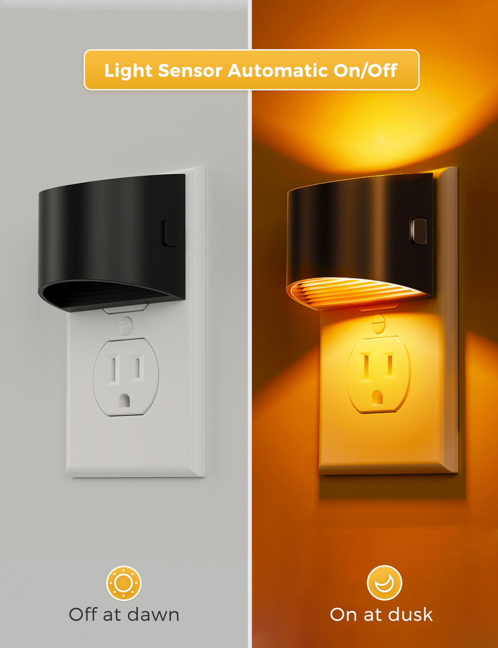L LOHAS LED night light with three brightness levels for flexible visibility