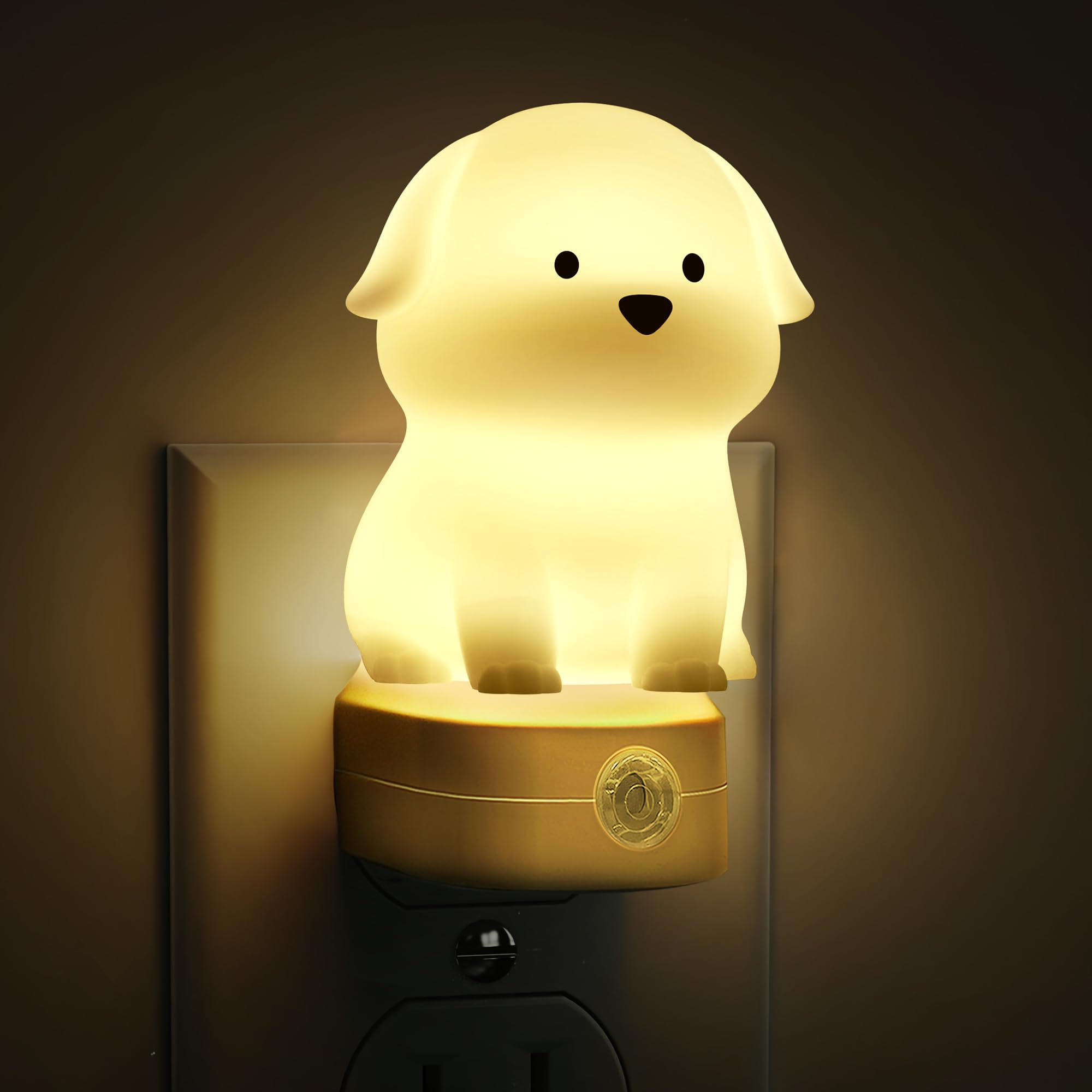 L LOHAS LED 3D puppy night light glows softly for bedtime