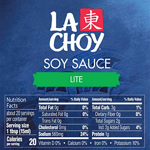 Ingredient shot with La Choy Lite Soy Sauce ready for cooking.