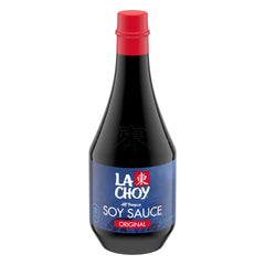 La Choy Soy Sauce bottle pouring to season rice quickly