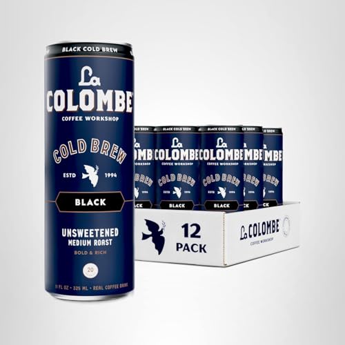 La Colombe Cold Brew Black pack-shot shows bulk convenience.