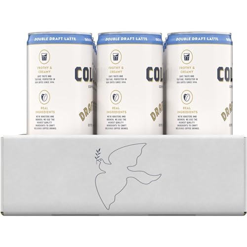 La Colombe Double Draft Latte on a take-along bag for travel