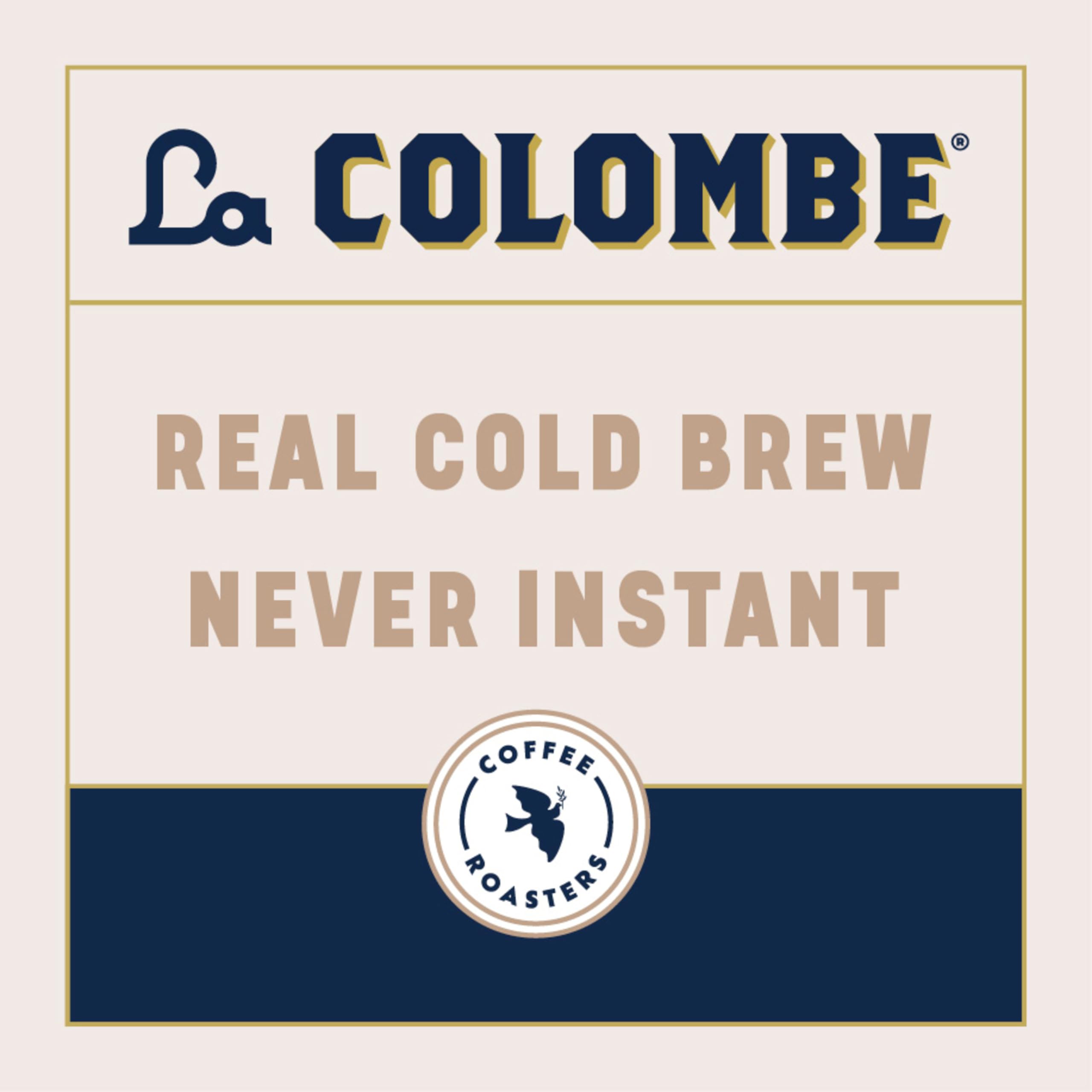La Colombe Draft Latte creamy froth closeup highlights rich crema