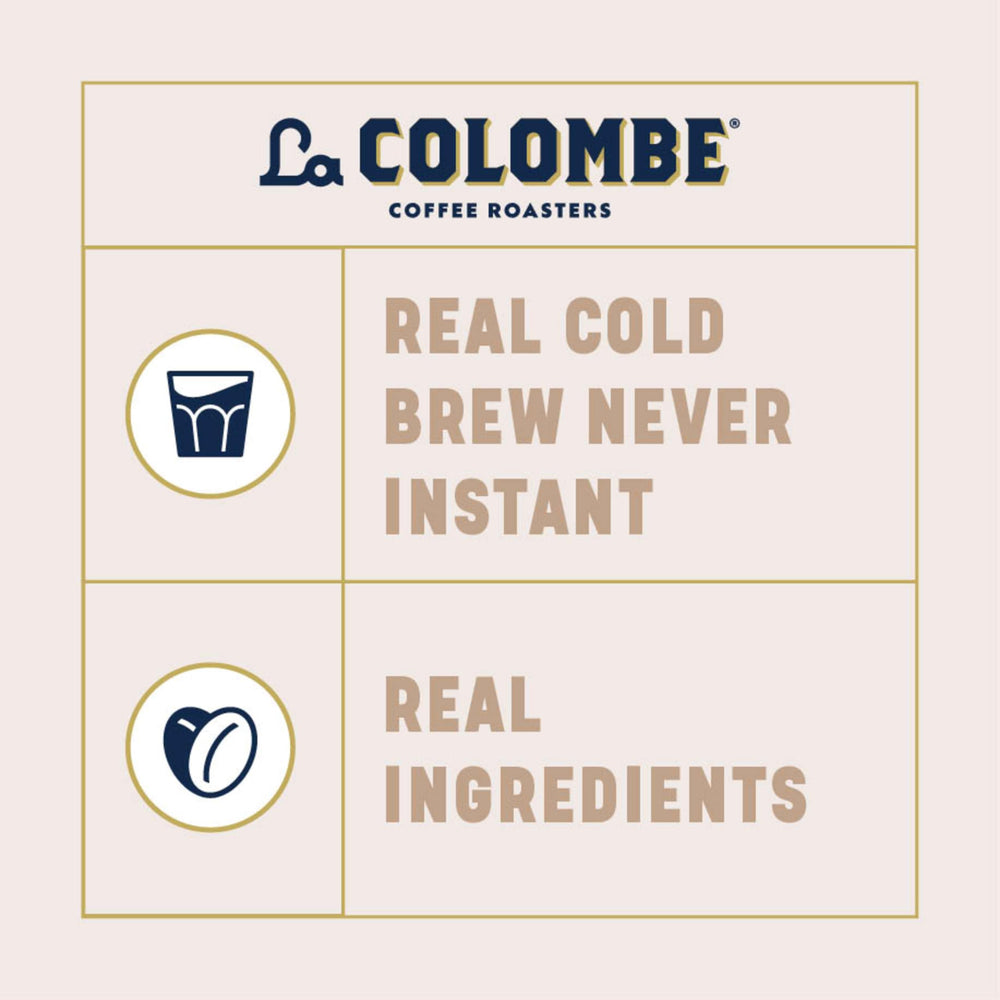 La Colombe Draft Latte mocha can blends chocolate notes with smooth cold brew