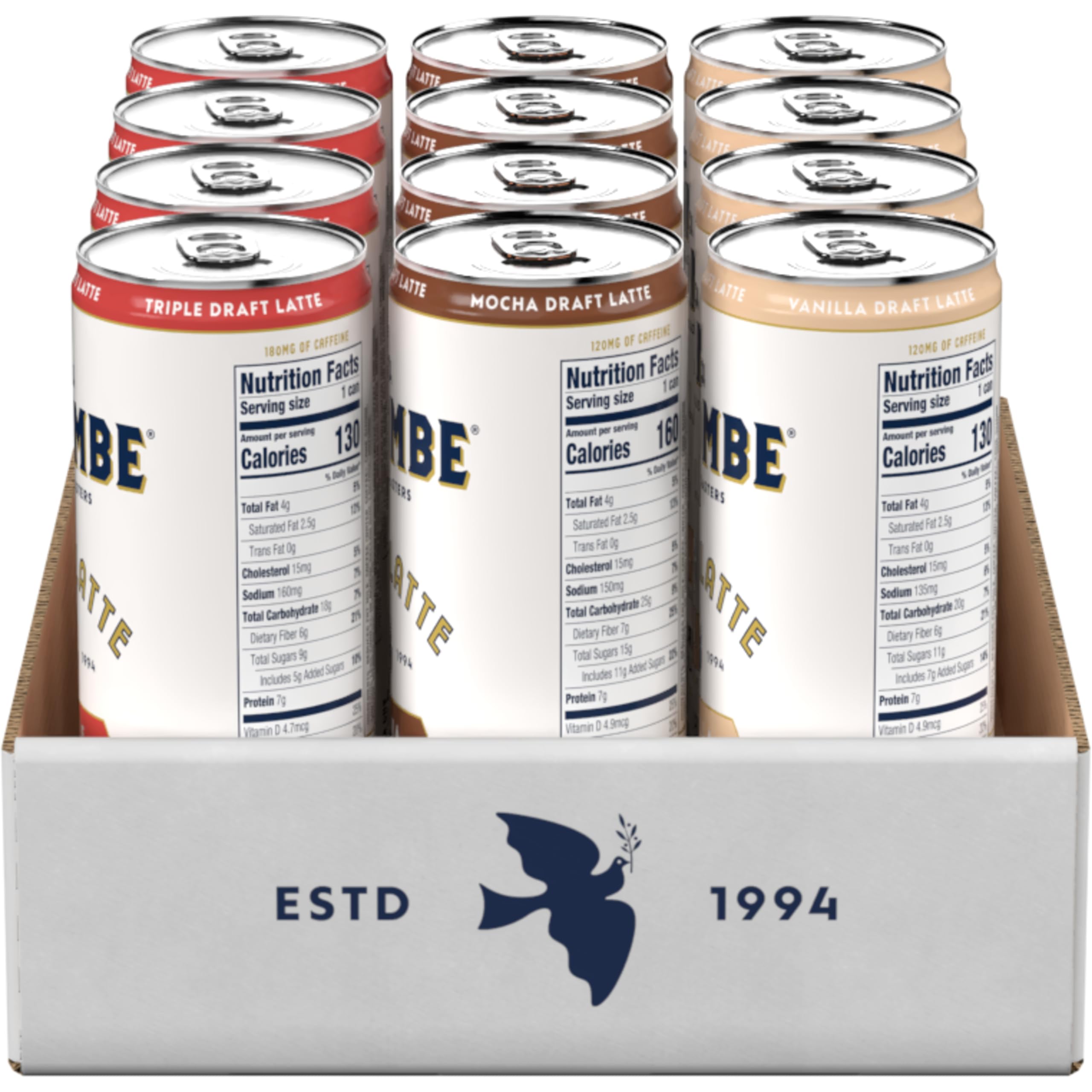 La Colombe Draft Latte pack-12 image emphasizes bulk convenience