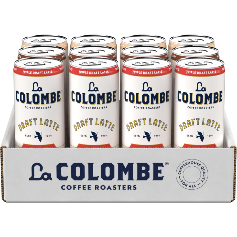 La Colombe Draft Latte ready-to-drink bottle offers quick coffee moments