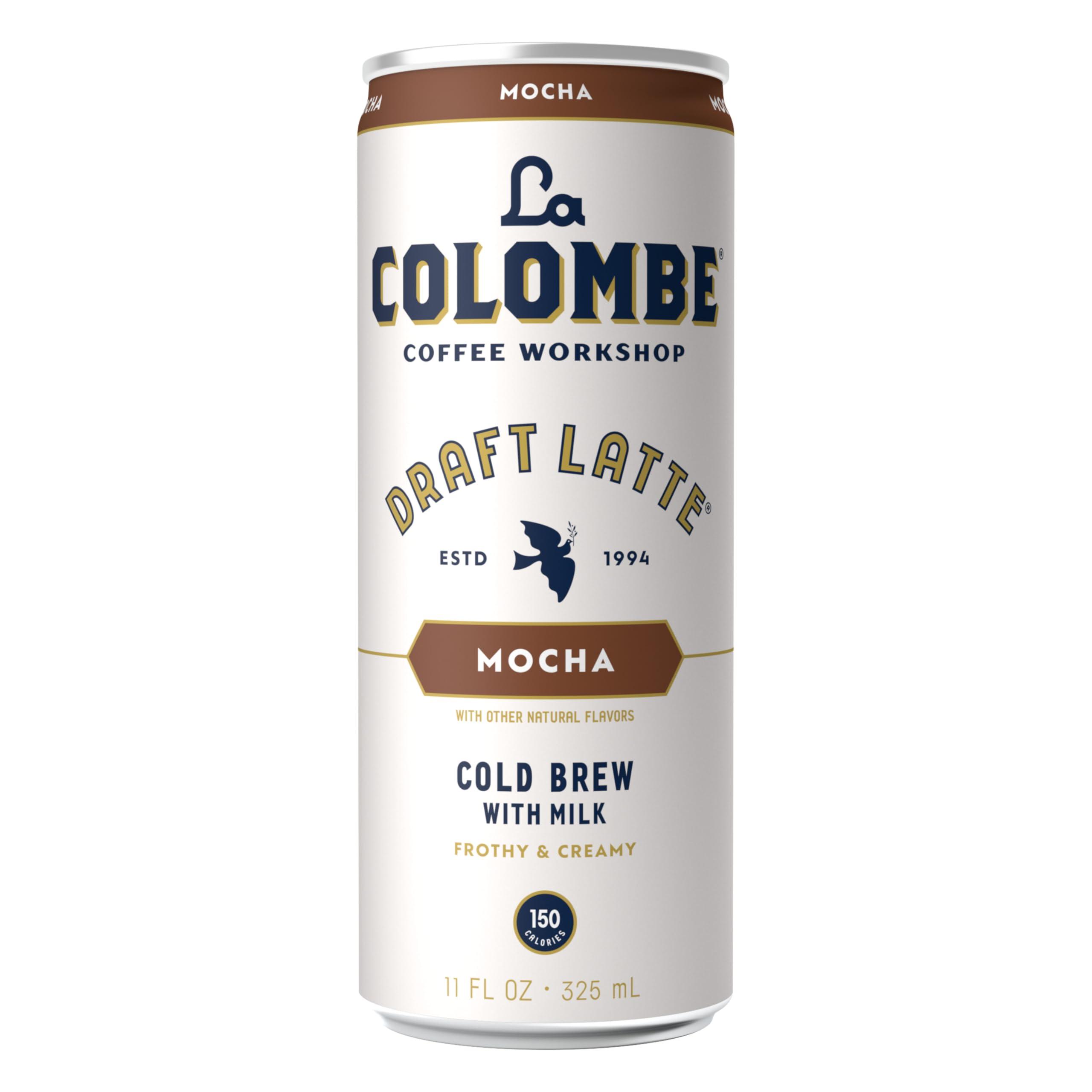 La Colombe Mocha Draft Latte coffeehouse-quality flavor imagery.