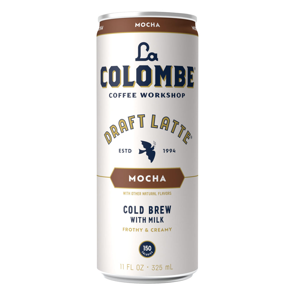 La Colombe Mocha Draft Latte coffeehouse-quality flavor imagery.