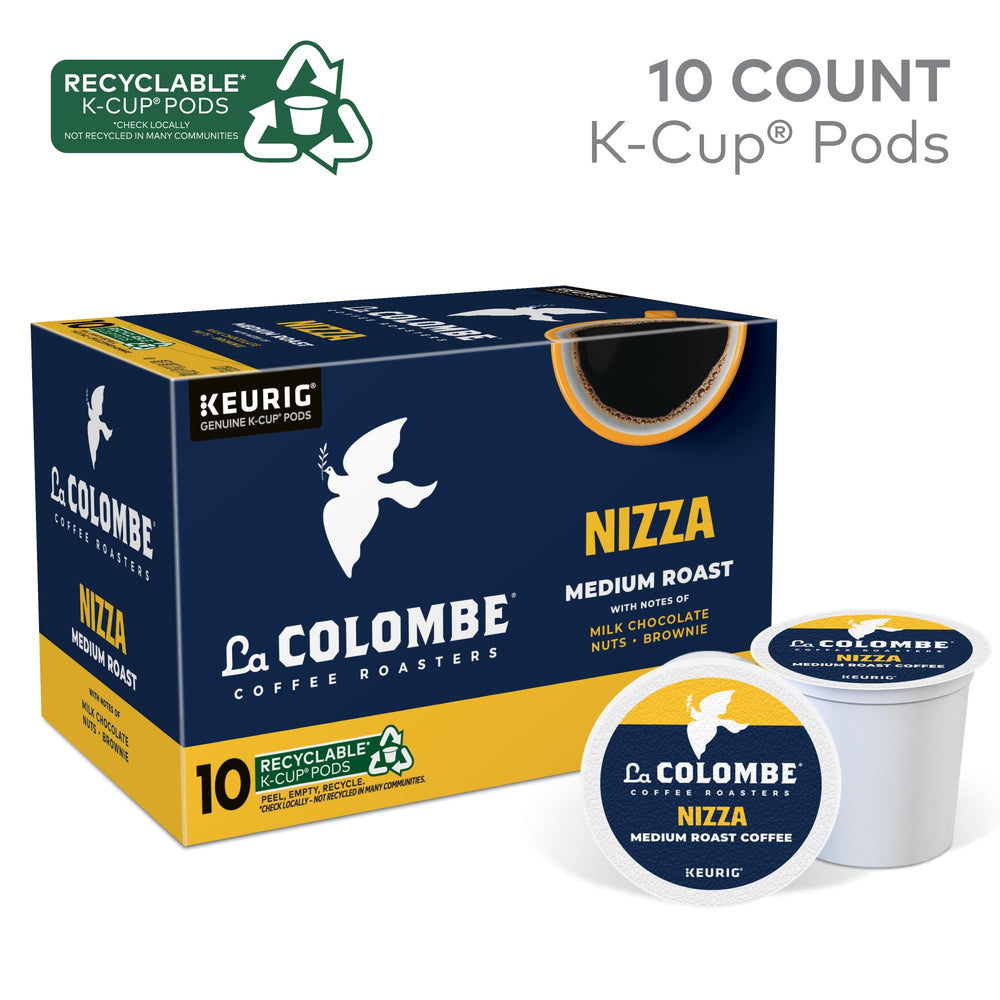 La Colombe Nizza box front, convenient single-serve coffee option