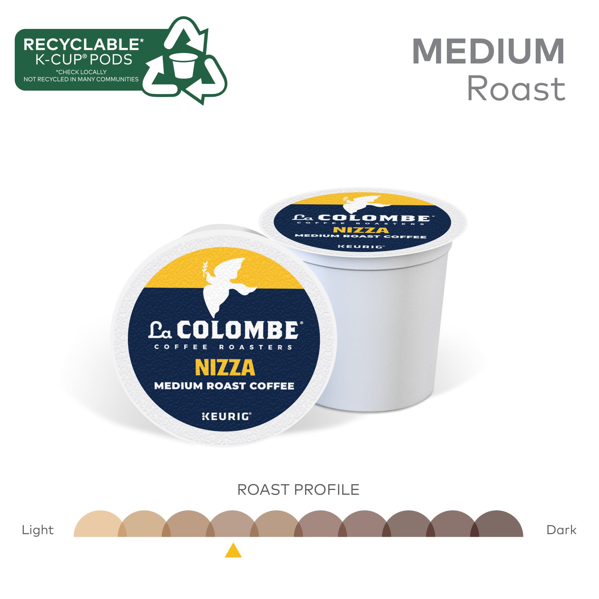 La Colombe Nizza brewing in Keurig for a quick, satisfying cup