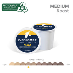 La Colombe Nizza brewing in Keurig for a quick, satisfying cup