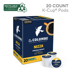 La Colombe Nizza K-Cup pods close-up highlighting honey-nuttiness aroma