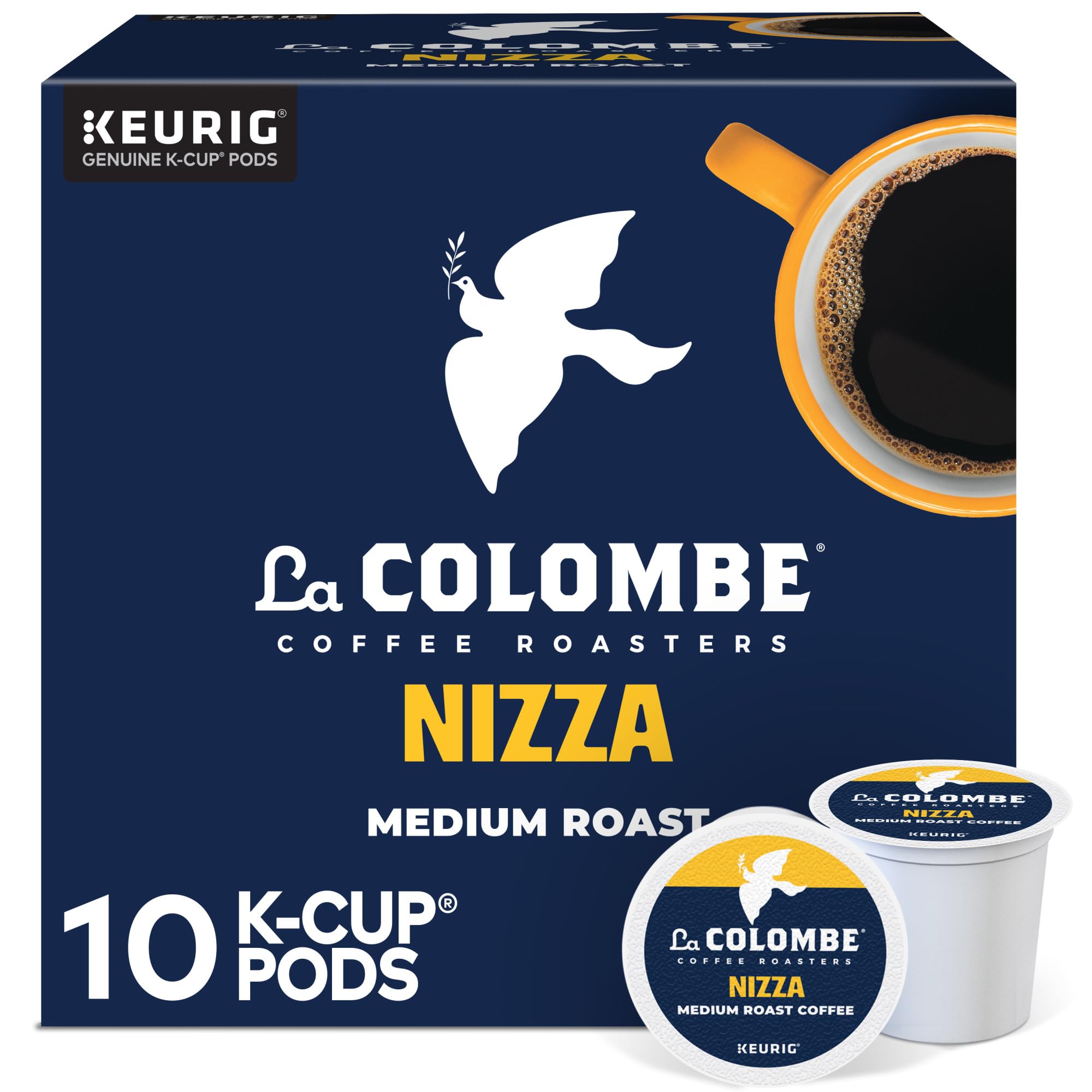 La Colombe Nizza pod front view, ready for a smooth morning brew