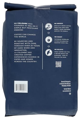 La Colombe Nizza whole beans in a resealable bag to preserve aroma.