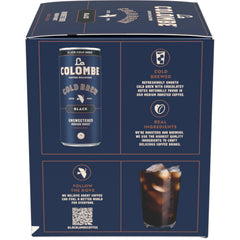 La Colombe Pure Black Draft pour into glass, smooth, clean sip.