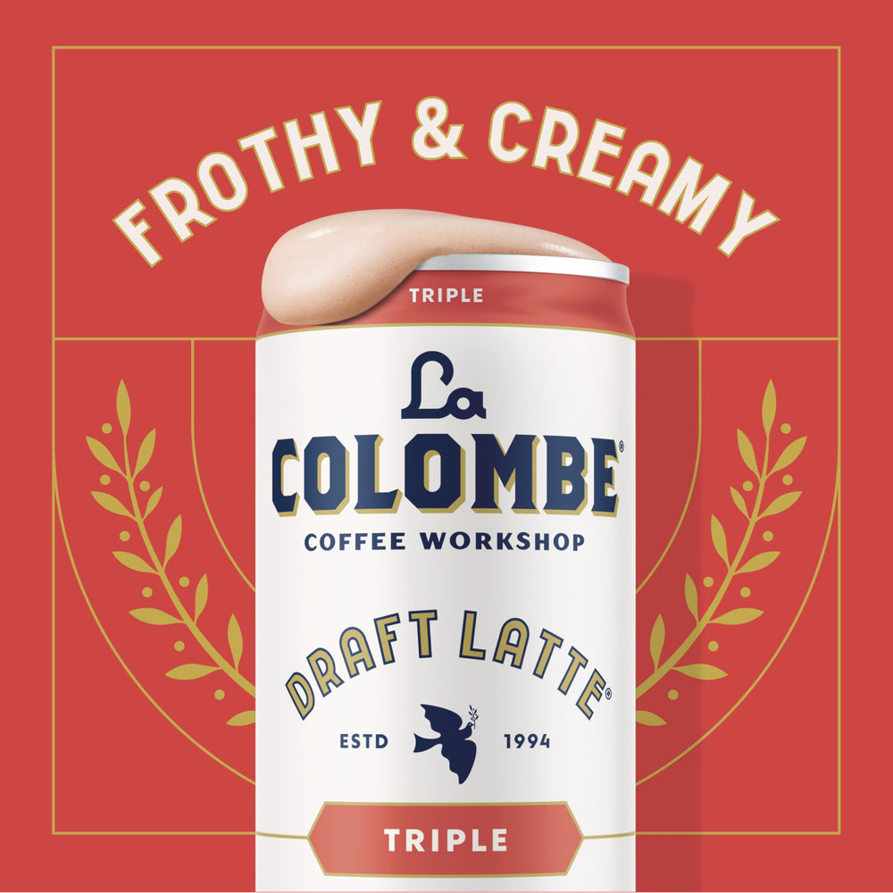 La Colombe nutrition panel emphasizes vitamins and minerals.