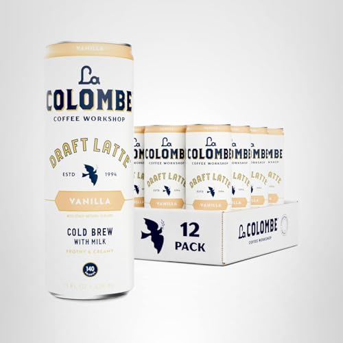 La Colombe Vanilla Draft Latte on-the-go in a bag for travel