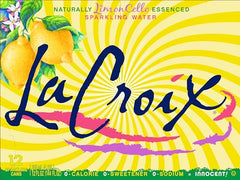 La Croix LimonCello pour into a glass highlighting natural essences and aroma.